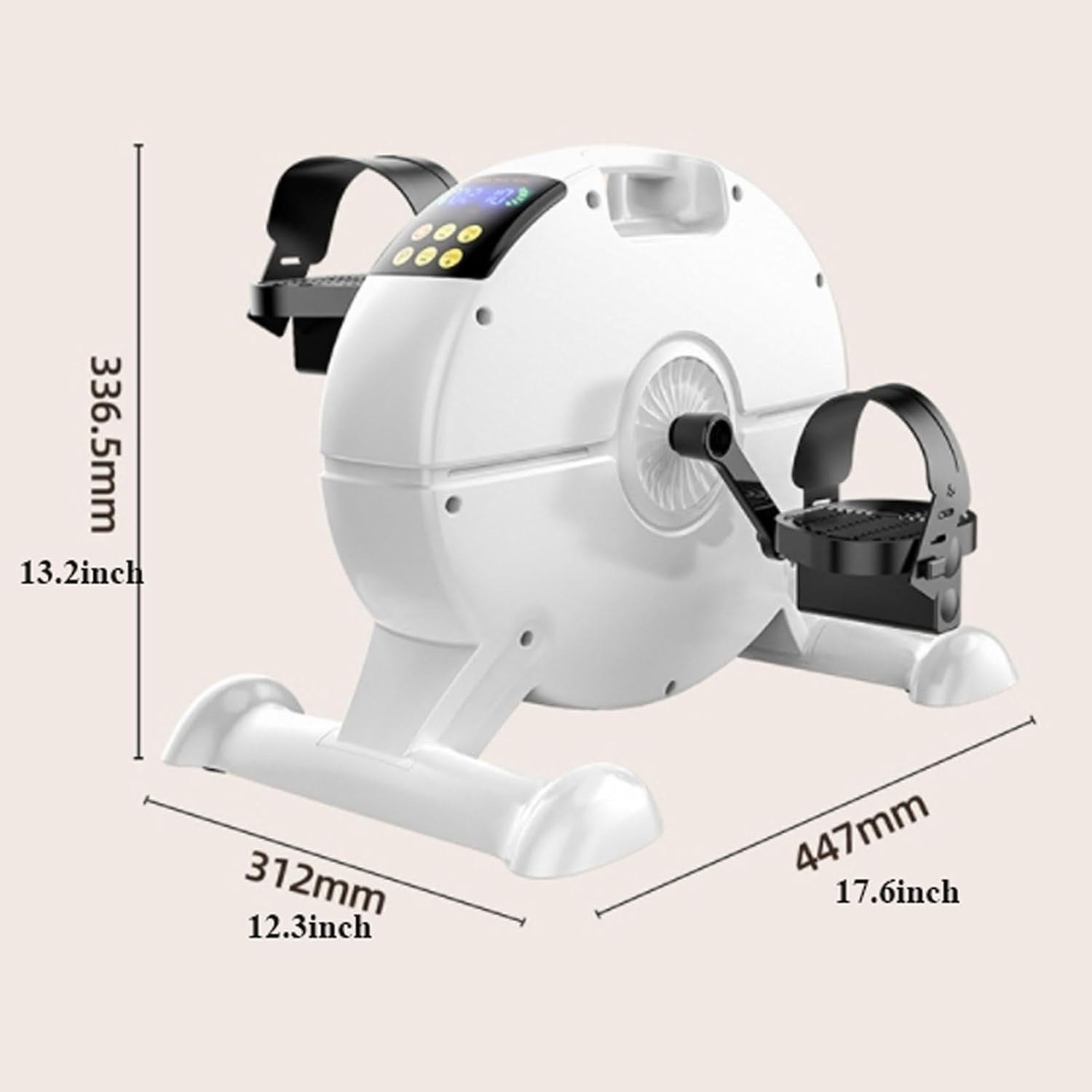 Quiet Electric Pedal Trainer LCD Adjustable Seated Arm Leg Bike