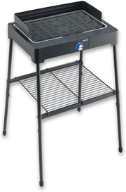 Electric Standing BBQ Grill Indoor Outdoor Smokeless Adjustable Heat Easy Clean