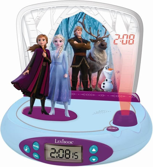 Kids Projector Alarm Clock Light Ceiling Time Display Sound Effects