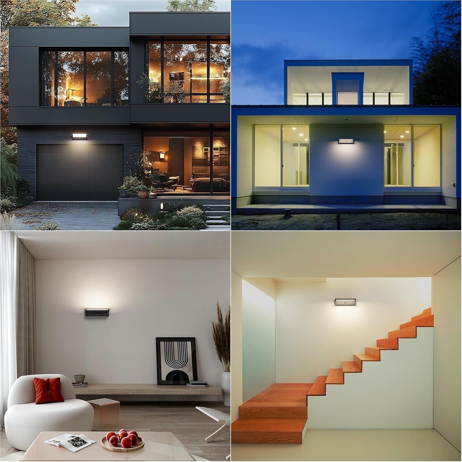 Outdoor LED Wall Light Motion Sensor 3480LM IP65 Waterproof 4000K Swivel