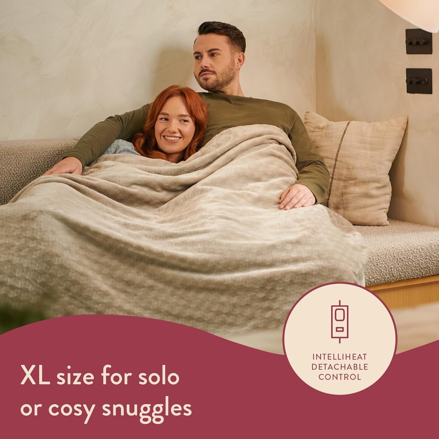 XL Heated Electric Throw Blanket Fast Heat Timer Washable Luxury Velvet