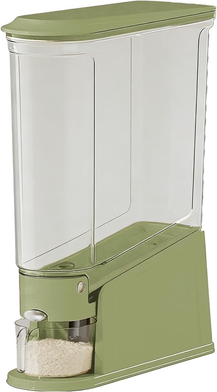 10KG Tall Airtight Rice Storage Dispenser w Cup