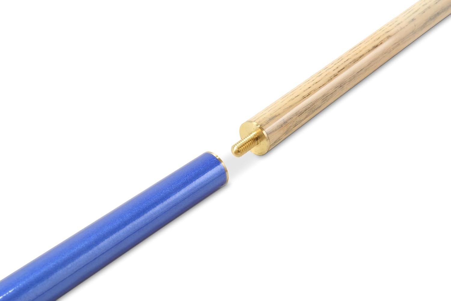 48in Kids Snooker Pool Cue 9.5mm Tip Ash Shaft Centre Joint Gloss 2pc