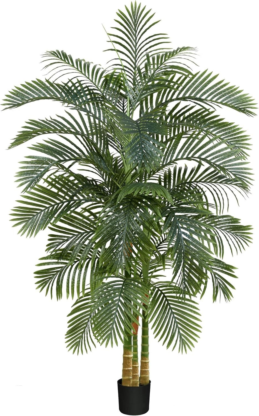 210cm Artificial Palm Tree in Black Planter Tall Tropical Indoor Home Decoration
