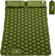 Double Inflatable Camping Mattress 203x68x10cm Ultralight with Pillow