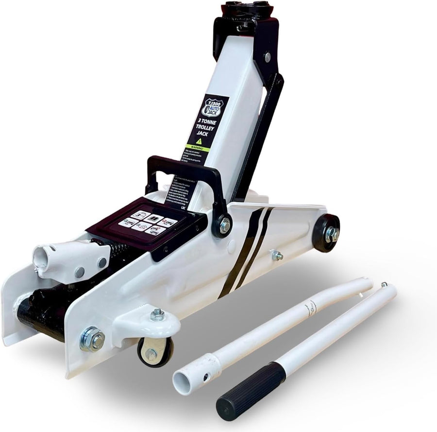 3 Ton Hydraulic Trolley Jack 135–400mm Long Chassis Heavy Duty Car Van Lift