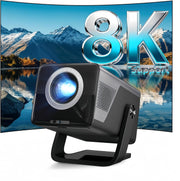 8K Smart Projector 2000 ANSI 1080P Android 14 WiFi 6 Bluetooth