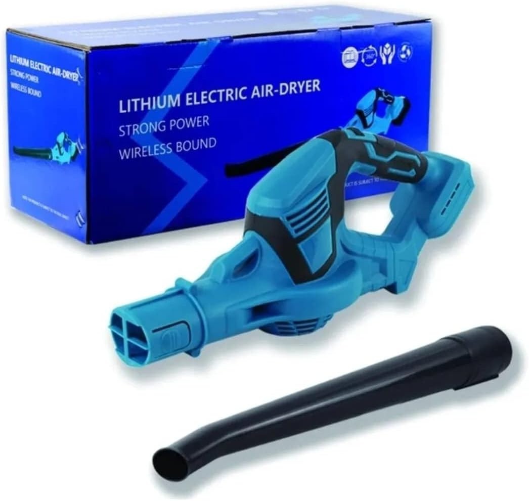 Cordless Leaf Blower 21V Dual Battery Adjustable Speed Garden Patio Cleaner