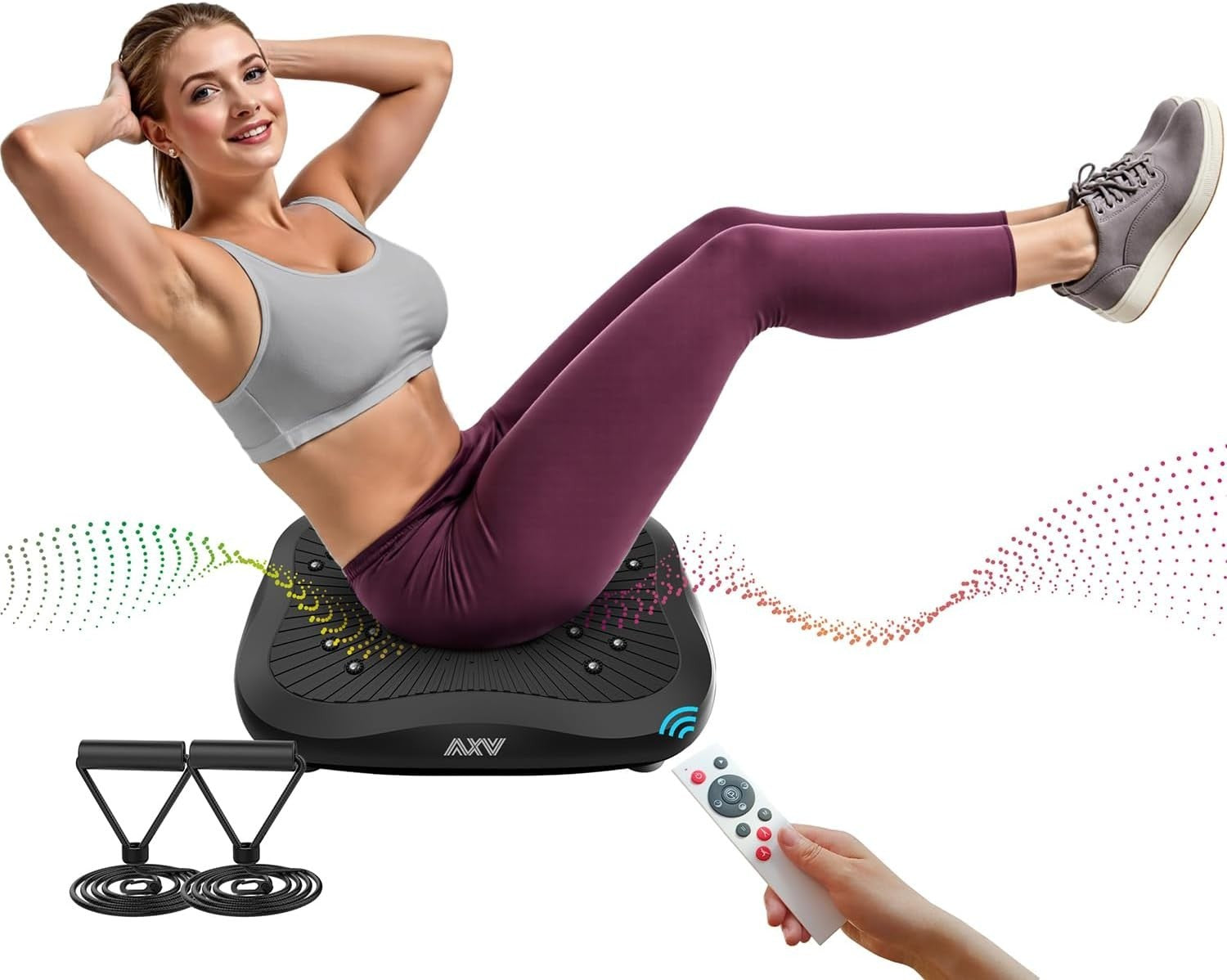 Compact Vibration Fitness Platform Home Workout Lymphatic Wellness