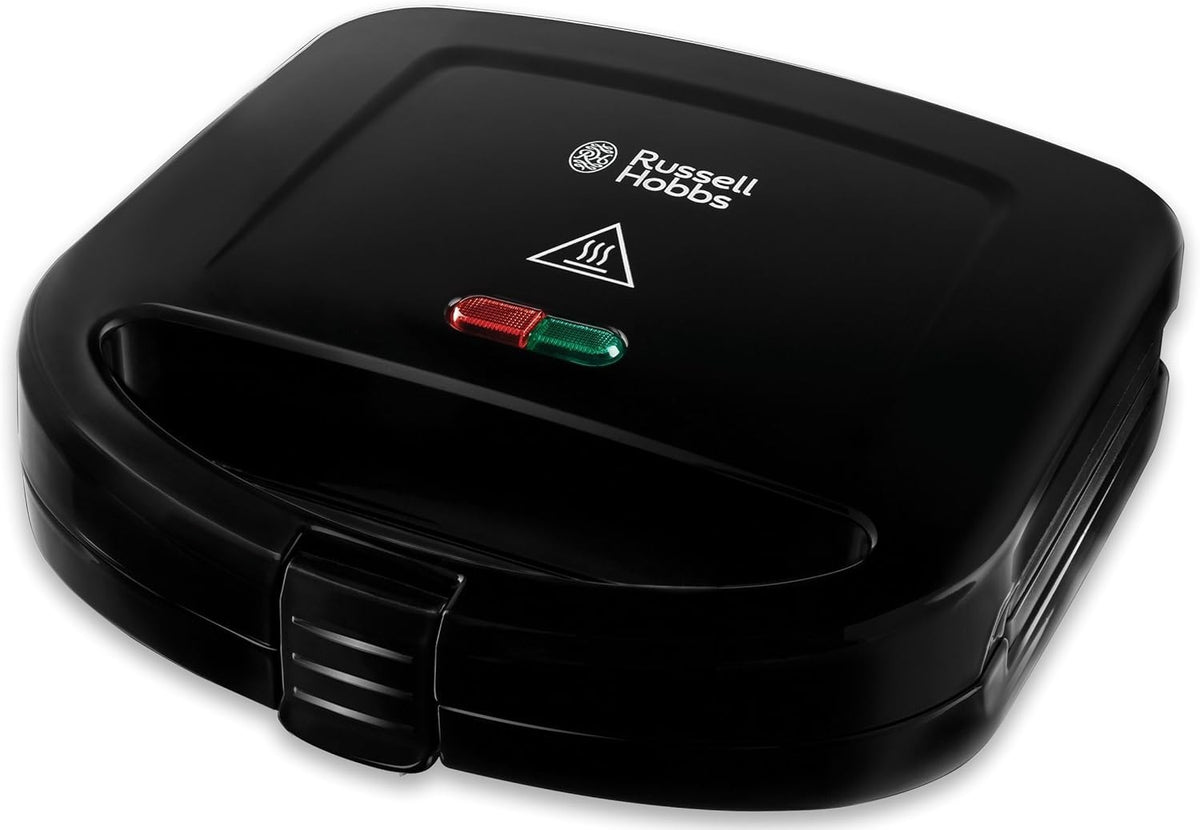 2-Slice Sandwich Toaster Non-Stick Plates Temperature Control Black