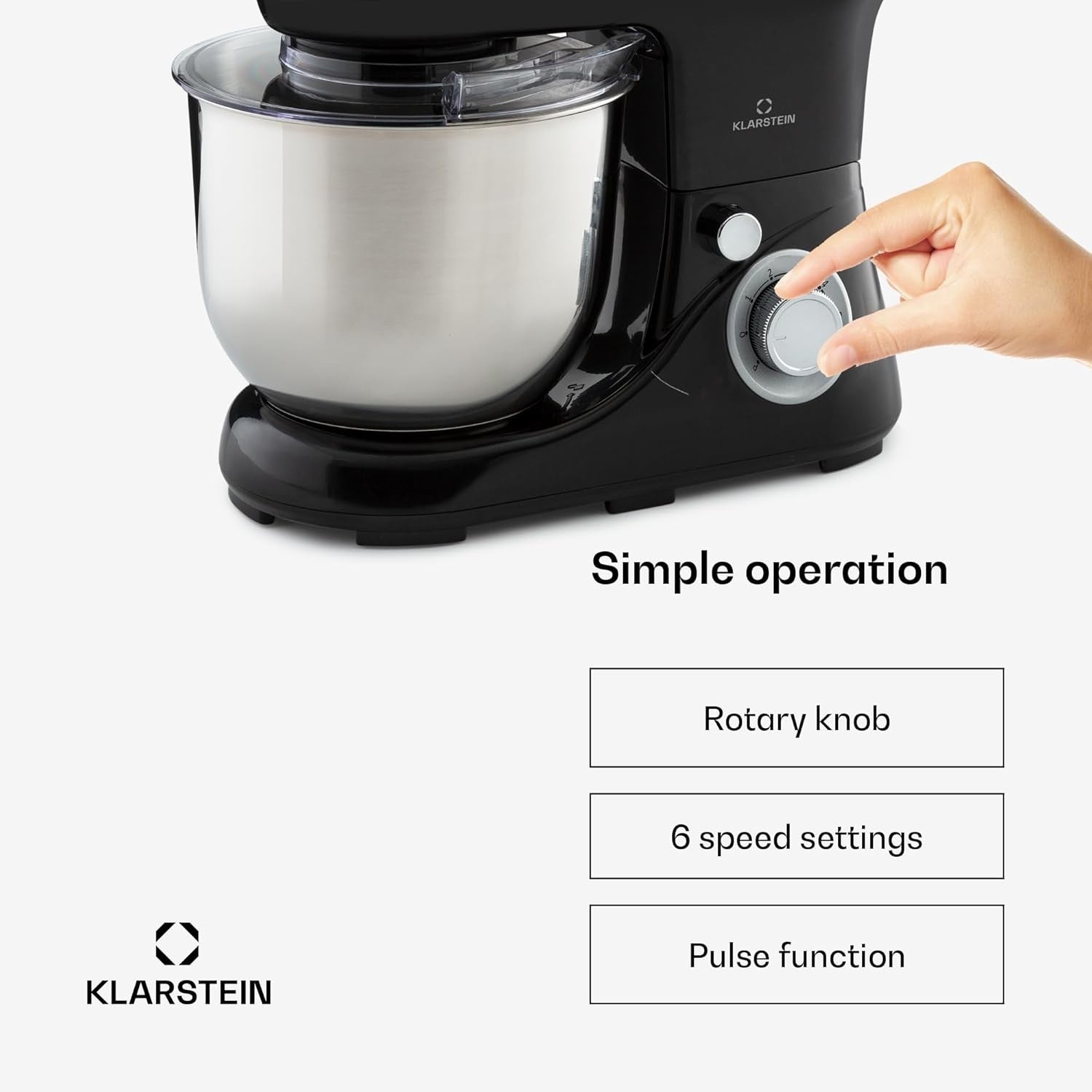 5L Stand Mixer 1300W Planetary Rotation 6 Speeds w/ Dough Hook & Whisk