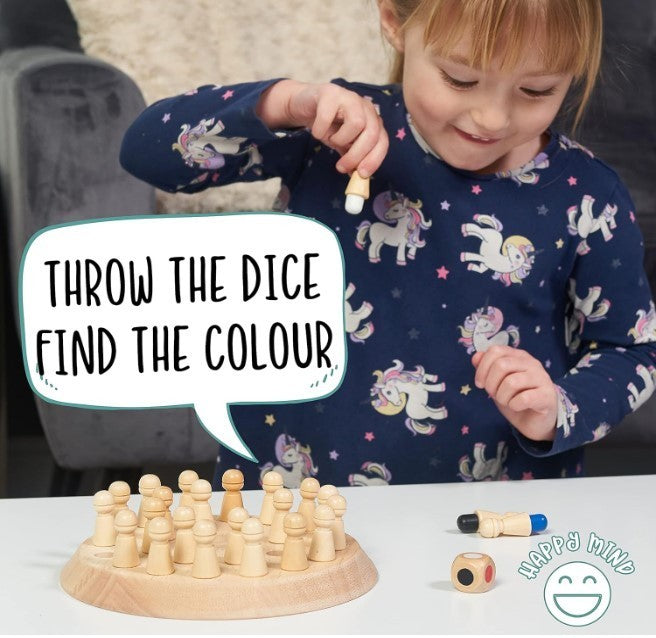 Wooden Memory Matchstick Game for Kids | Educational Brain Puzzle | Montessori