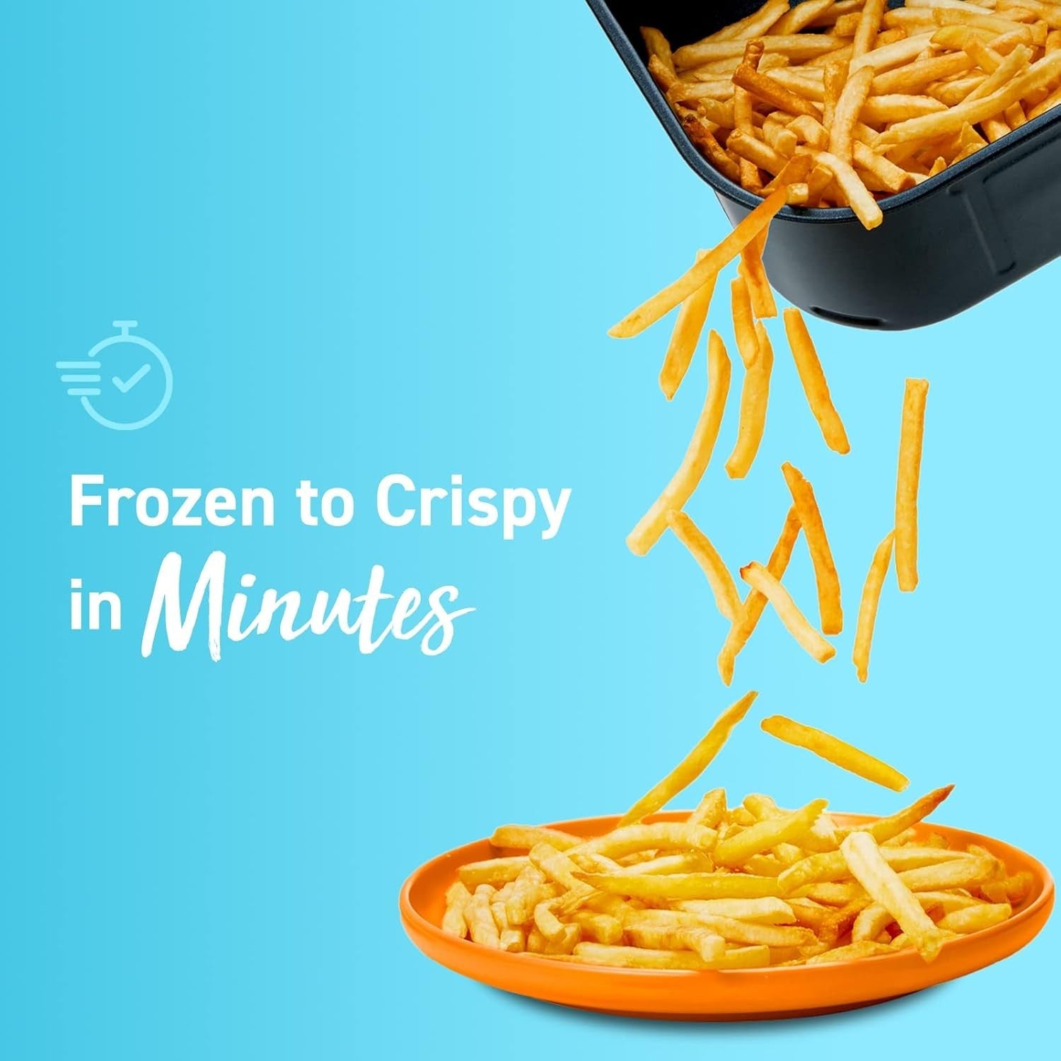 Air Fryer 3.8L Smart Control 230°C Fast Cooking 1500W Compact Oven