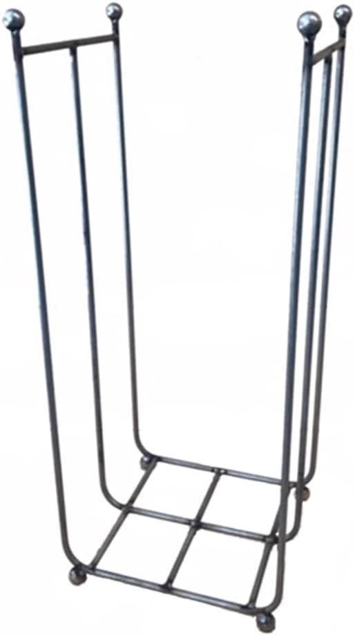 Heavy Duty Firewood Log Holder Rack, Matte Black Steel, 85cm High