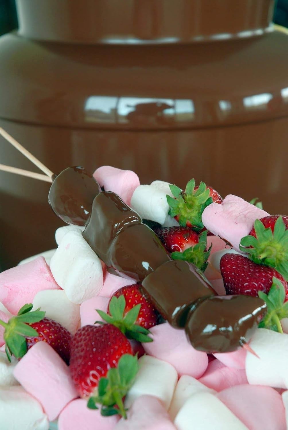 16 Inch Chocolate Fountain Machine Electric Fondue Stainless Steel