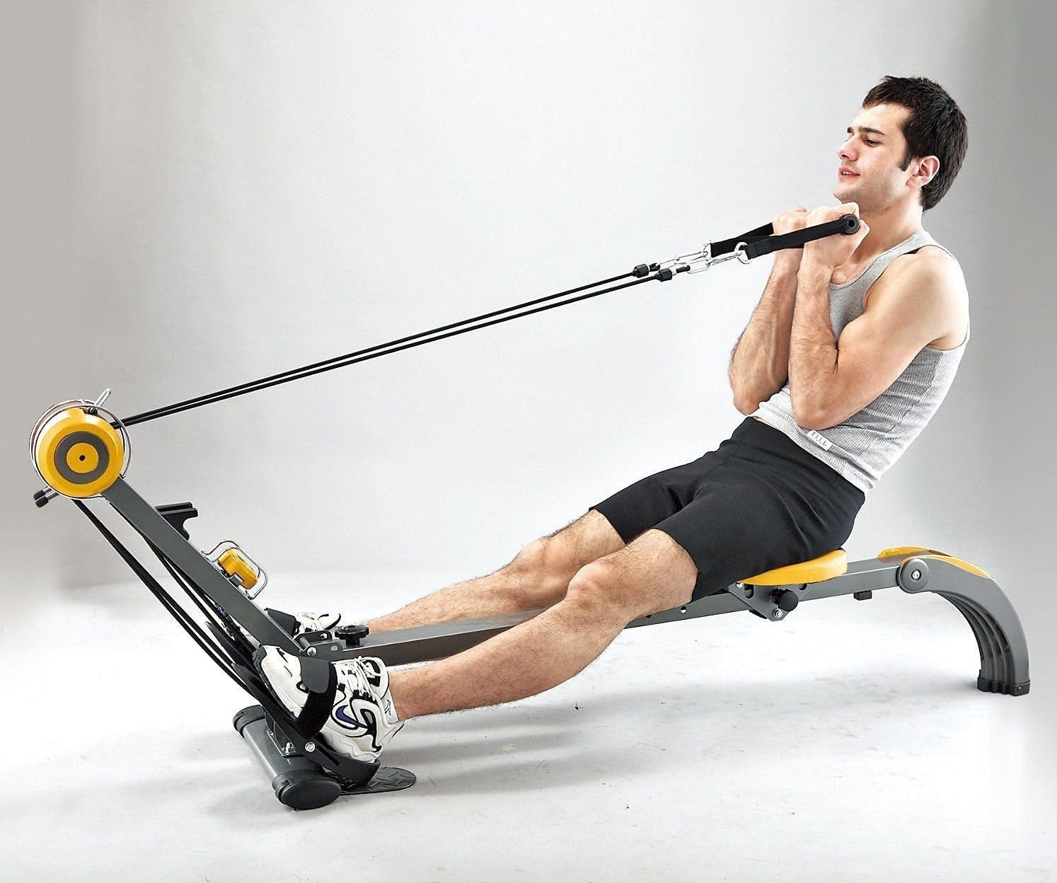 Foldable Rower & Home Gym 2-in-1 Adjustable Resistance BR3010 Full Body Trainer