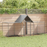 3x1x1.5m Galvanised Steel Chicken Coop Walk In Run