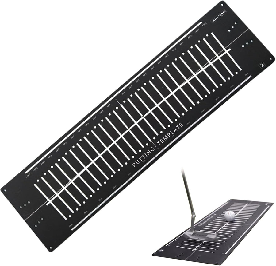 10ft Golf Putting Mat Alignment Trainer Anti Slip Indoor Outdoor Practice