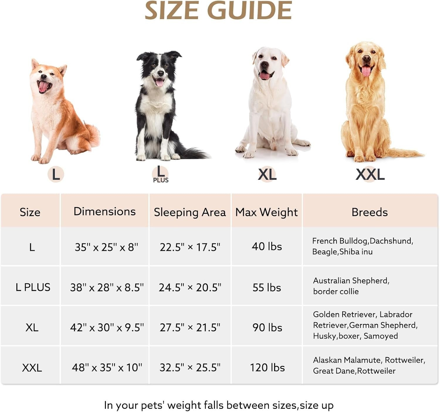 XL Orthopedic Dog Sofa Bed 107x76cm Extra Thick Washable