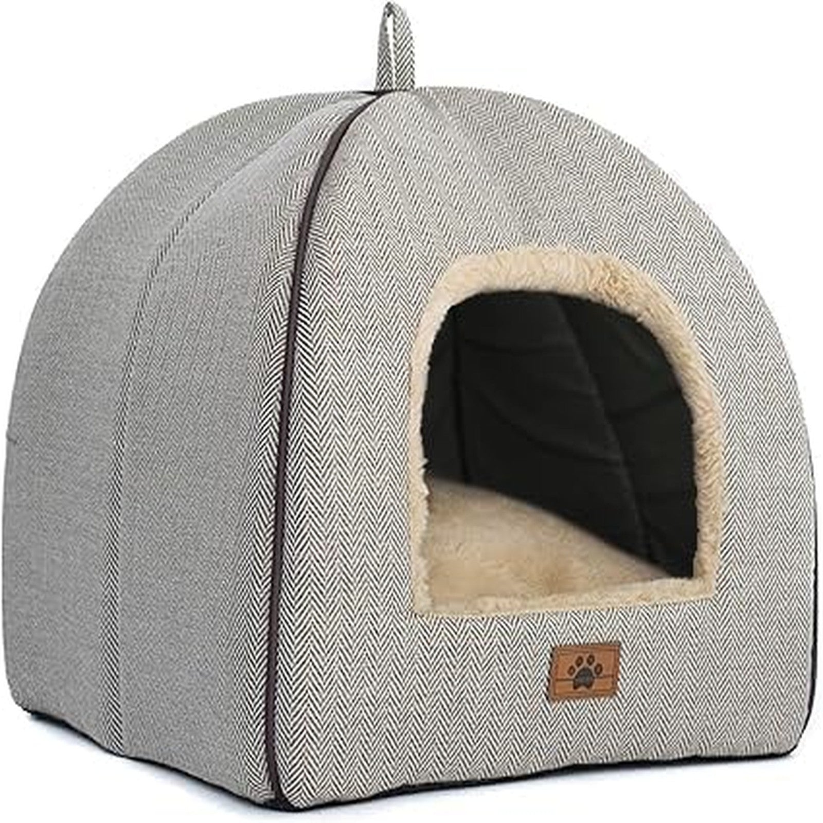 Cat Cave Bed Indoor Cat House Tent Soft Washable Cushion Large
