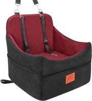 Memory Foam Dog Car Booster Seat Washable Pet Travel Bed 35lbs