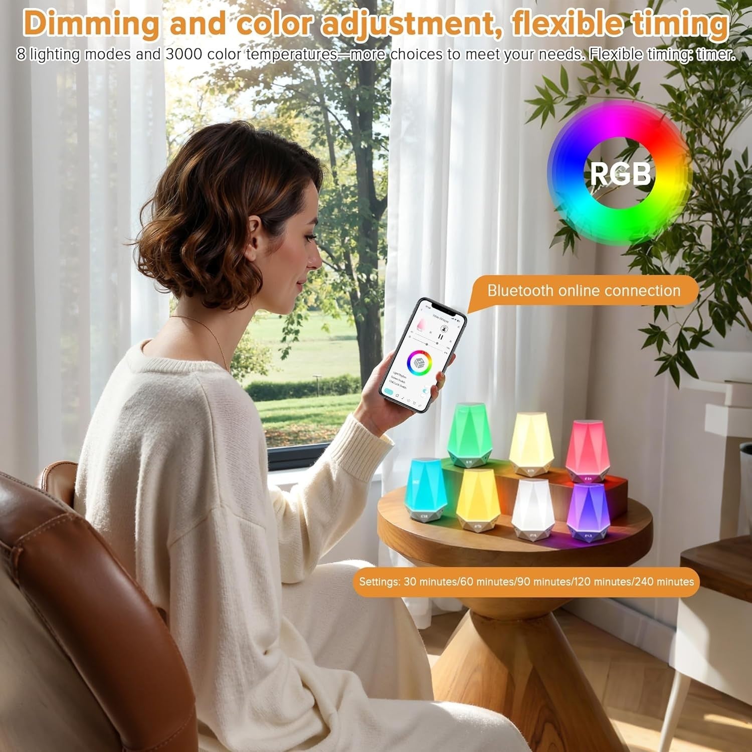 Smart White Noise Machine – 32 Soothing Sounds, Night Light & Timer