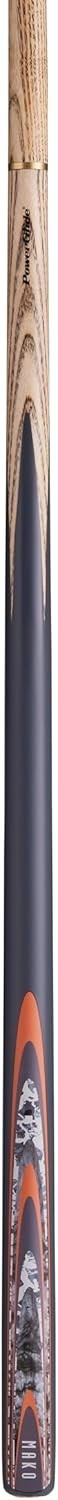Full Length Snooker Cue 2 Section Ash Wood Stick 10mm Tip Brass Joint