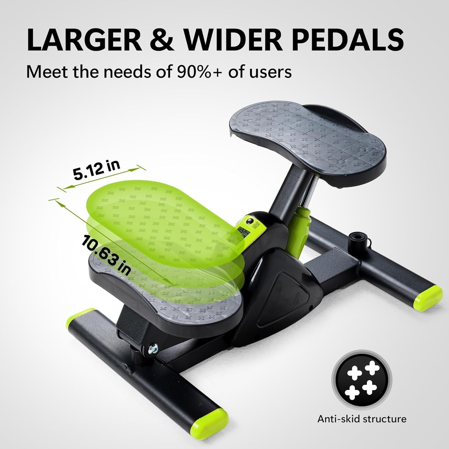 Mini Twist Stepper w/ LCD Monitor, Hydraulic System & Resistance Bands
