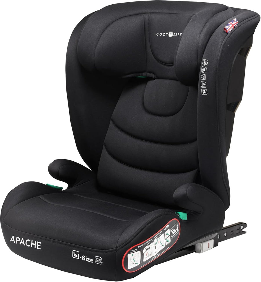 i-Size ISOFIX High Back Booster Car Seat 100–150cm Impact Protection
