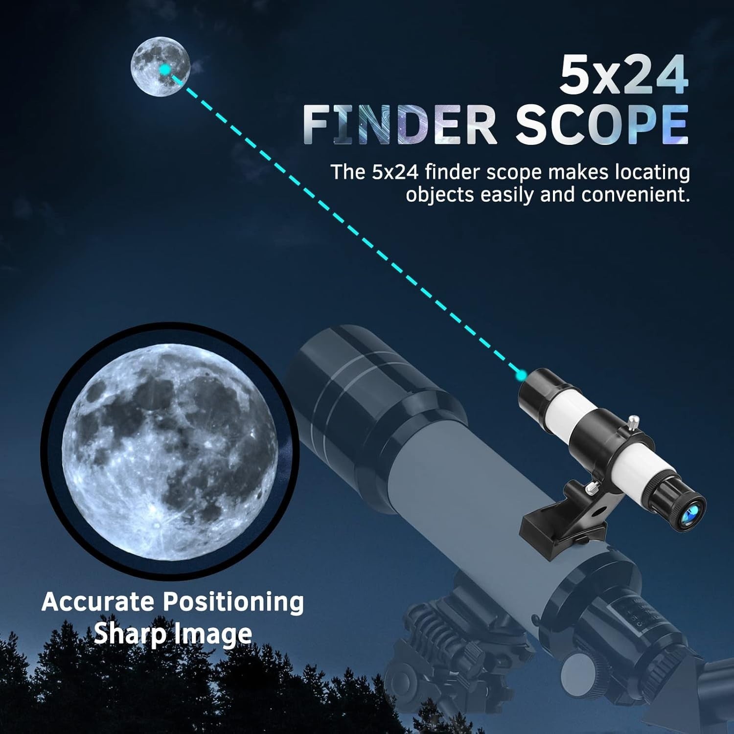 Kids Astronomy Telescope 70/400mm Beginner Scope with Tripod & Phone Adapter