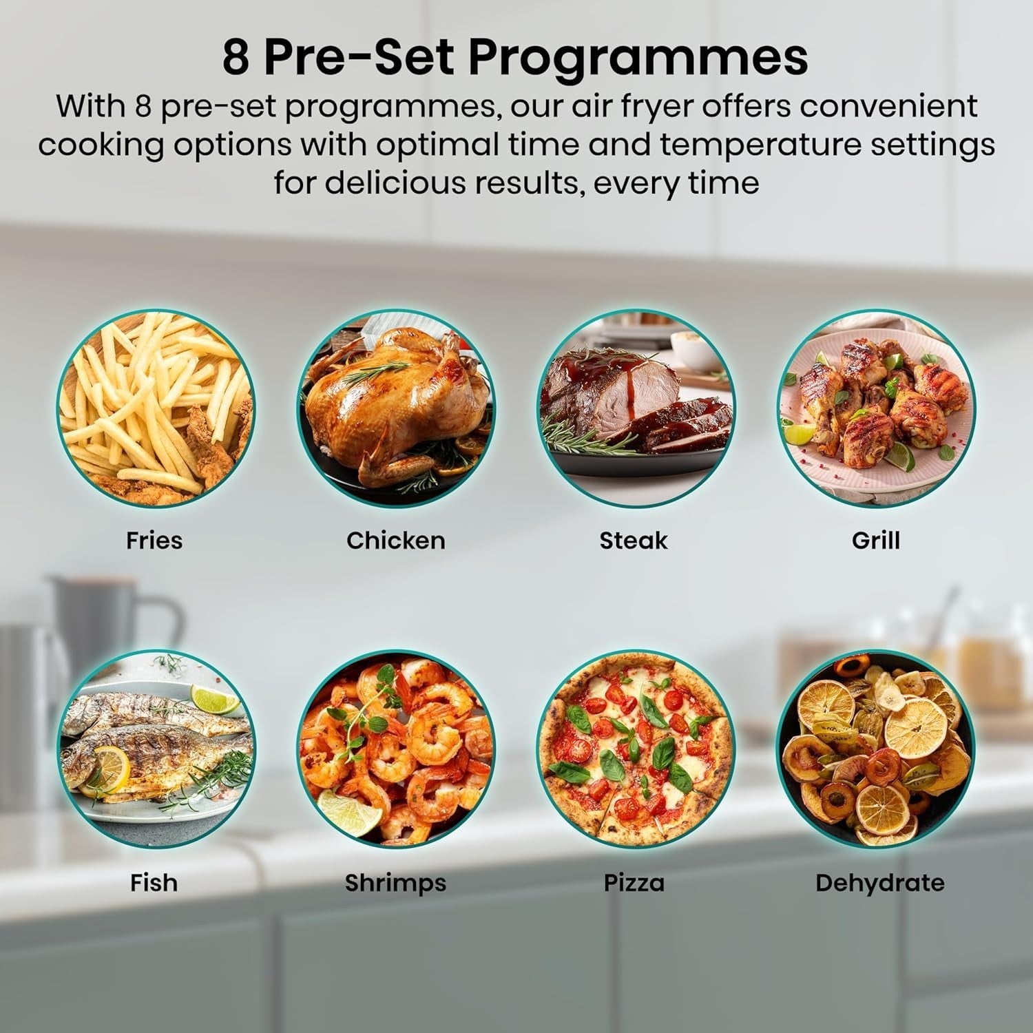 Large Dual Zone Air Fryer 11L SyncServe 8-in-1 Touch Display Fast Healthy Cooker