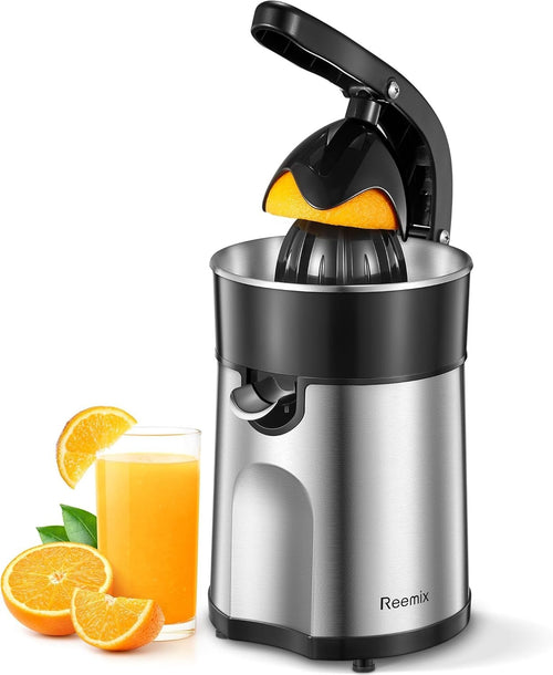 Electric Citrus Juicer Easy Press Stainless Steel Dual Cone Quiet 240V