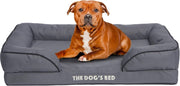 Large Waterproof Dog Bed Oxford Bolster Washable 89x63cm