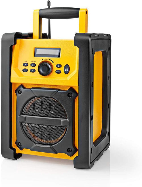 Heavy Duty Jobsite FM Radio Bluetooth AUX IPX5 Water Resistant