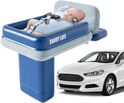 Inflatable Toddler Airplane Bed – Portable Kids Travel Air Mattress