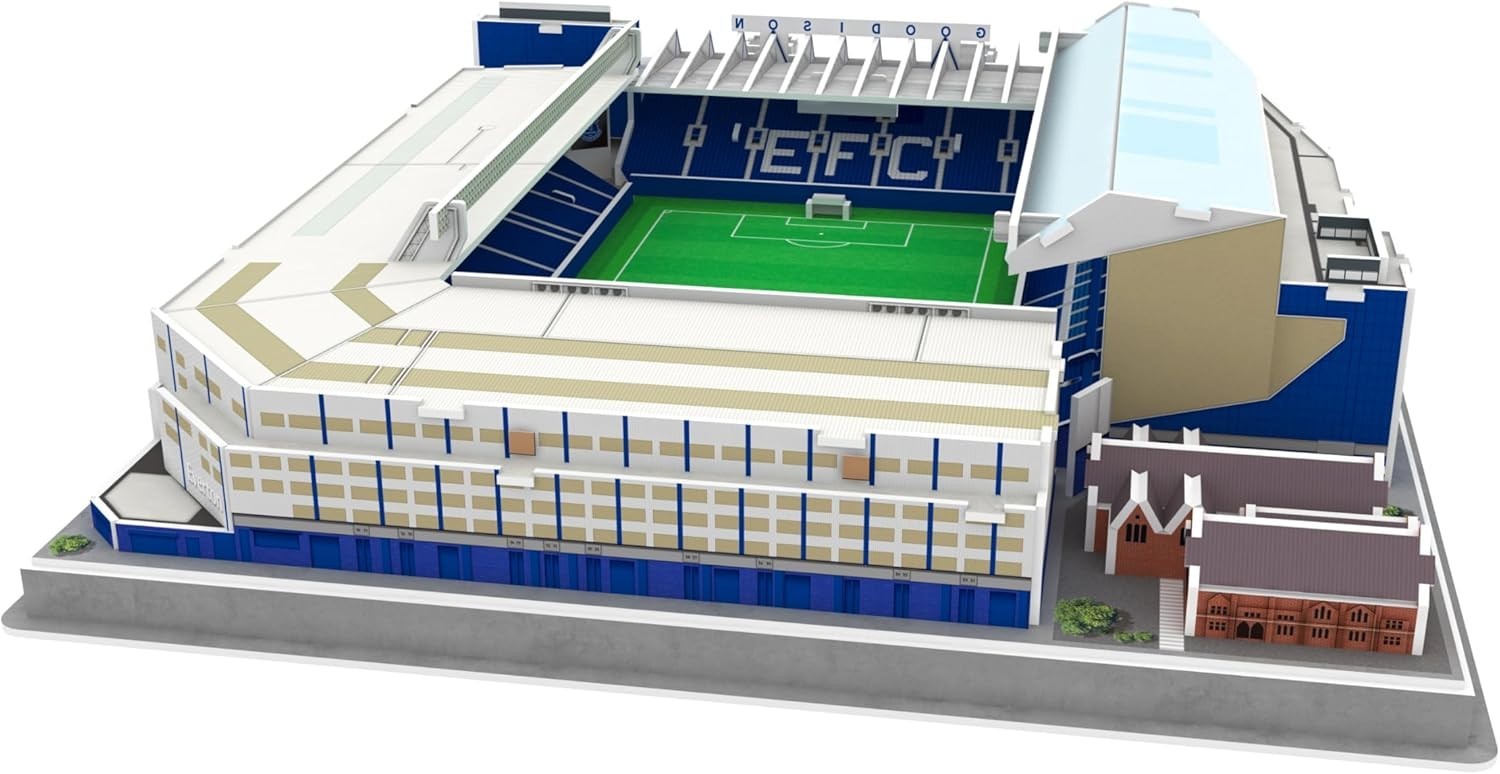 Everton Goodison Park 3D Puzzle Stadium Model Kit 112 Piece Football Gift