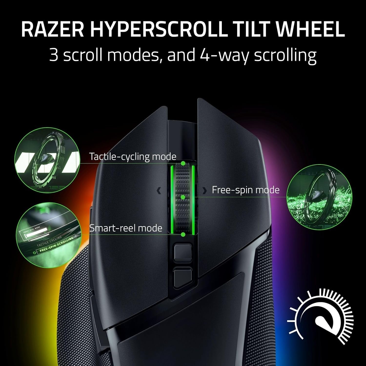 Pro Wireless Gaming Mouse 30K DPI RGB Tilt Wheel 11 Button Ergonomic