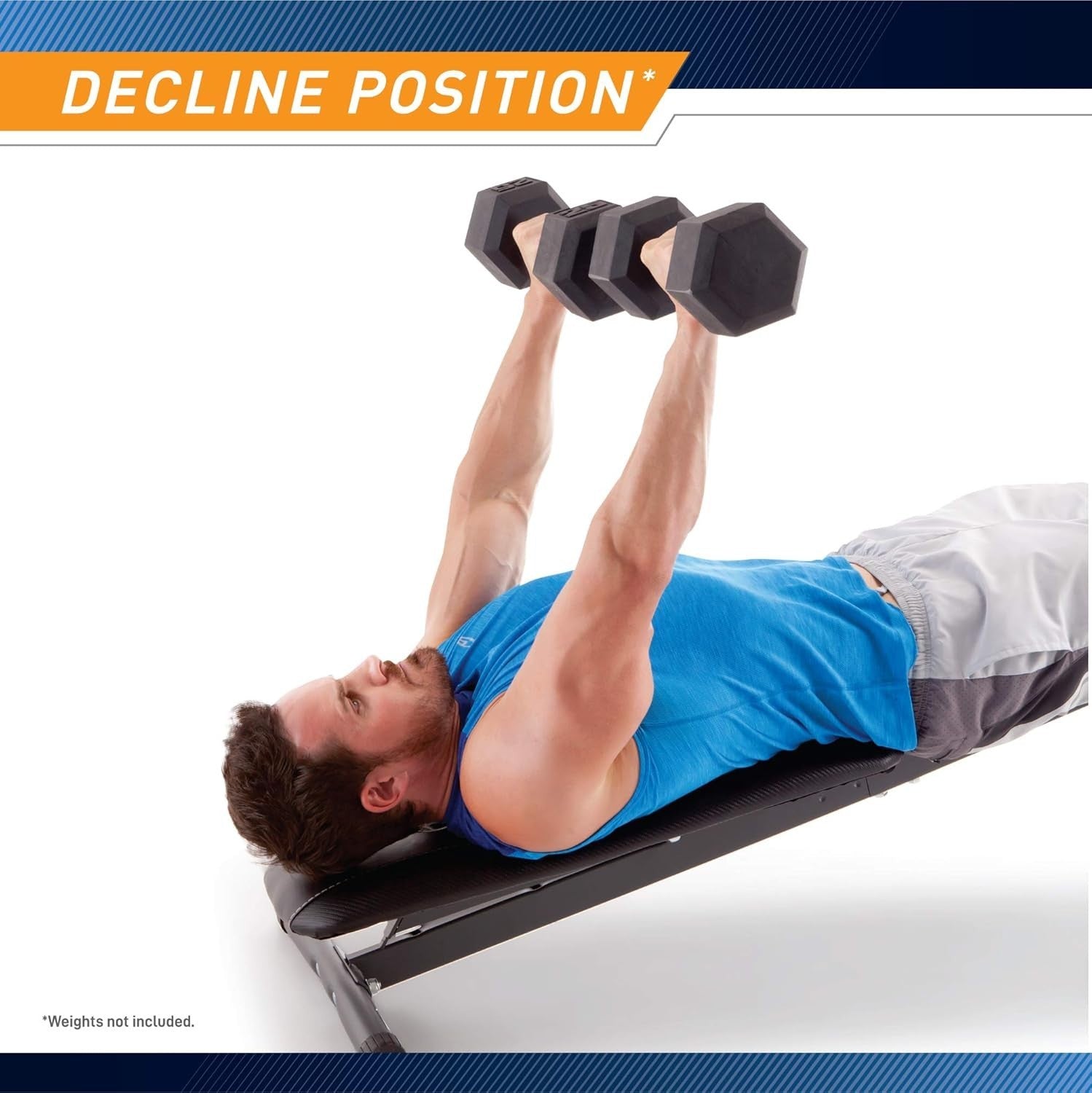 Adjustable Incline Decline Utility Bench Full Body Home Gym Workout