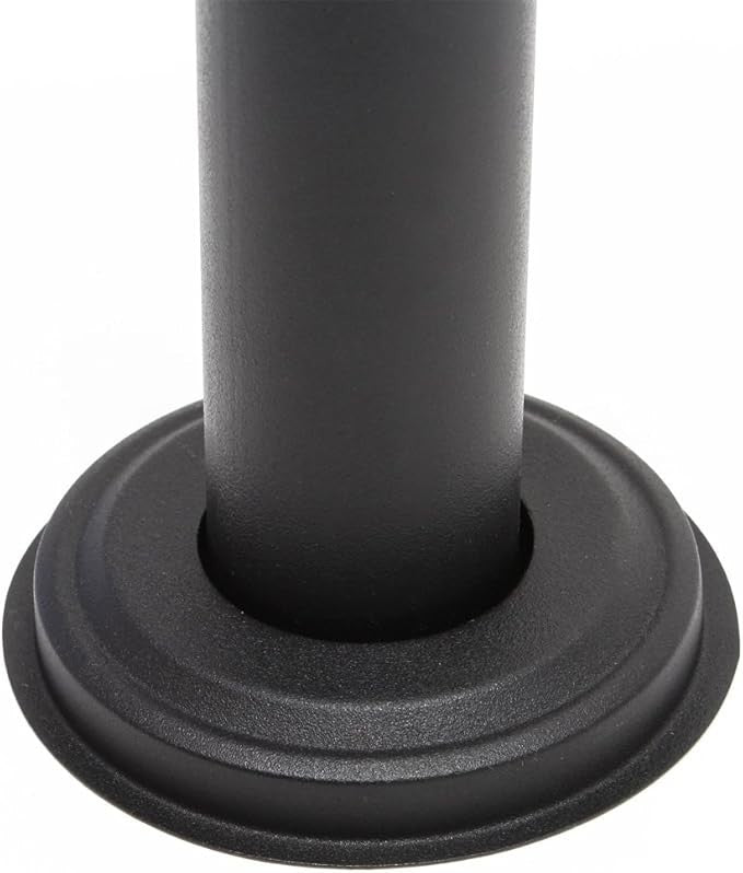 Freestanding Black Pillar Letterbox System 5 Doors Lockable Steel Post