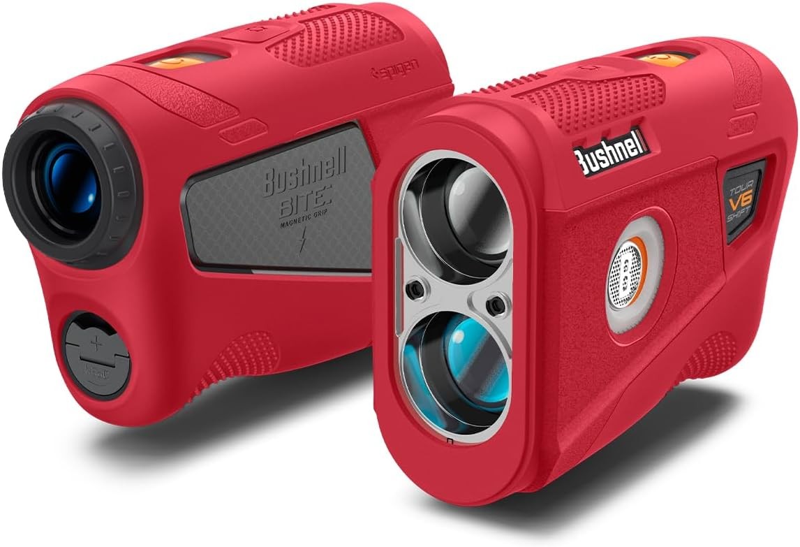 Golf Rangefinder Silicone Case Shockproof Protective Cover Carry Sleeve Red