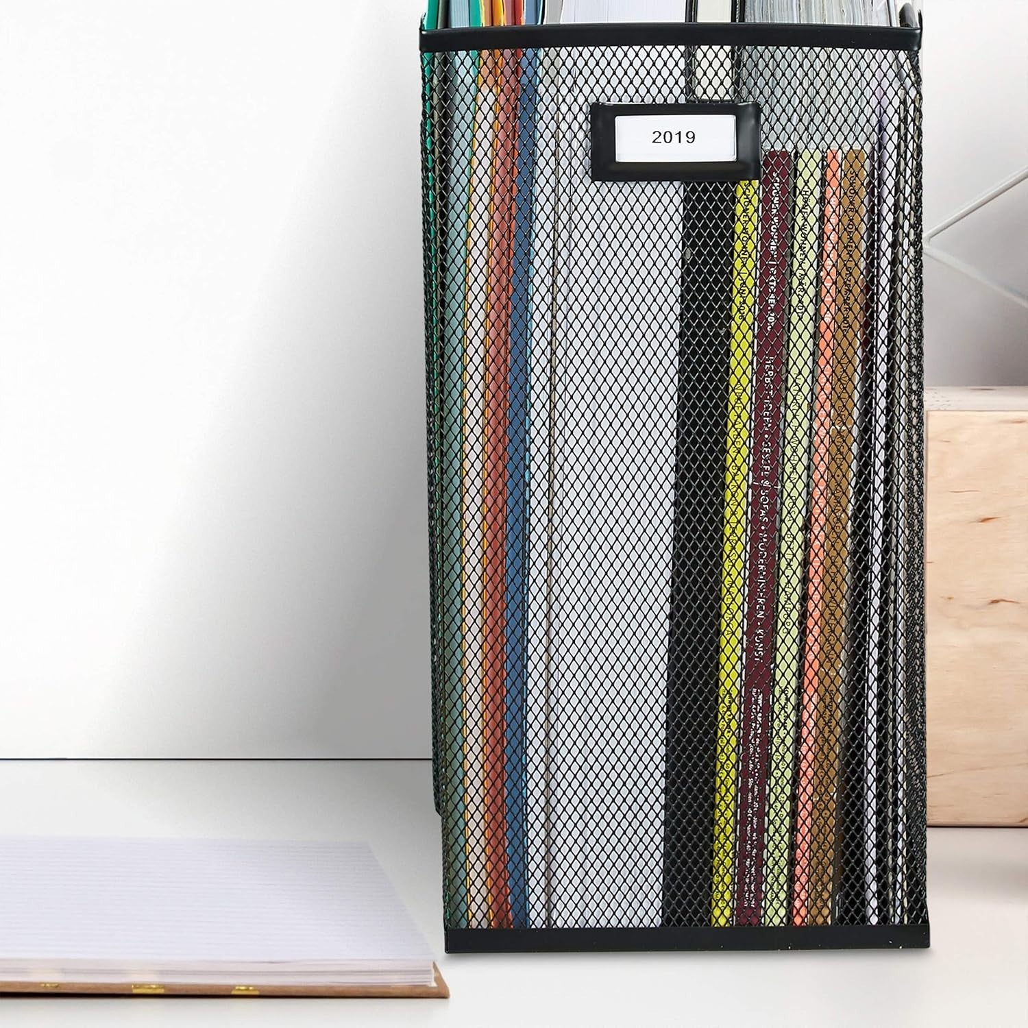 A4 Mesh Metal File Holder Desk Organizer Magazine Document Storage