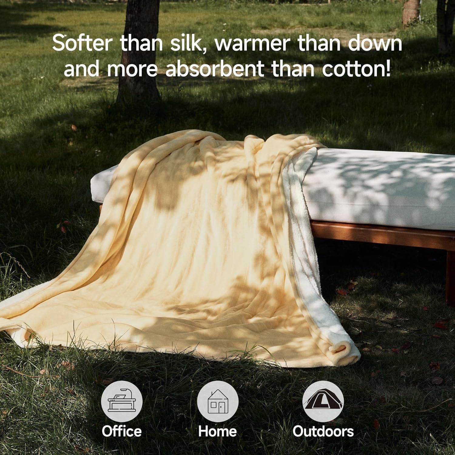 Electric Heated Blanket Double Extra Large 200x150cm  9 Heat Auto Off