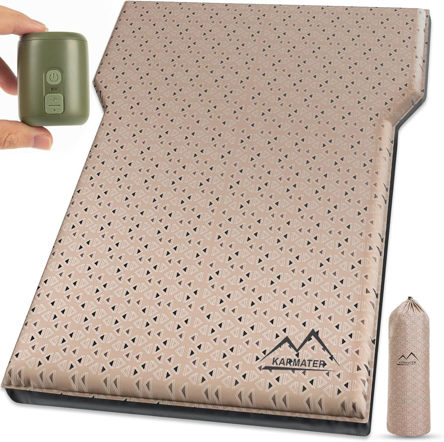 Inflatable SUV Air Mattress Car Bed 2-Person Memory Foam Camping Pad