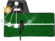 Golf Swing Training Aid Adjustable Hitting Mat Practice Simulator