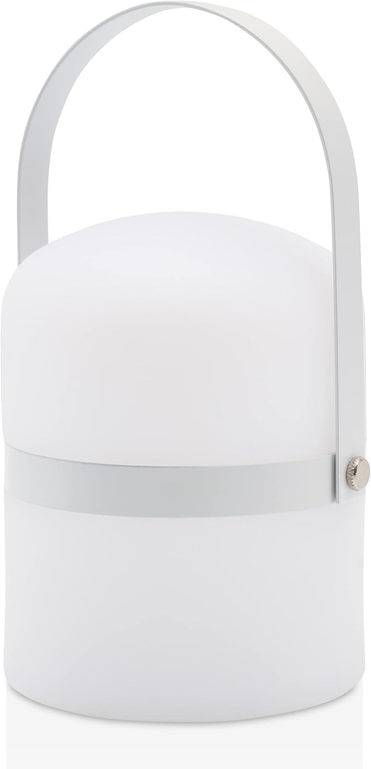LED Lantern White 26.5cm Portable Rechargeable