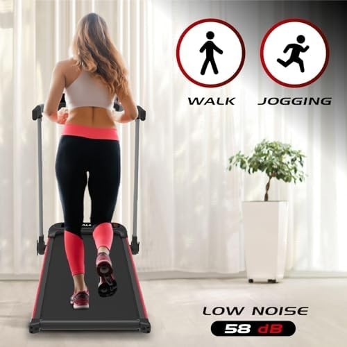 Folding Electric Treadmill with Handle Under-Desk Walking Pad Quiet Home Office