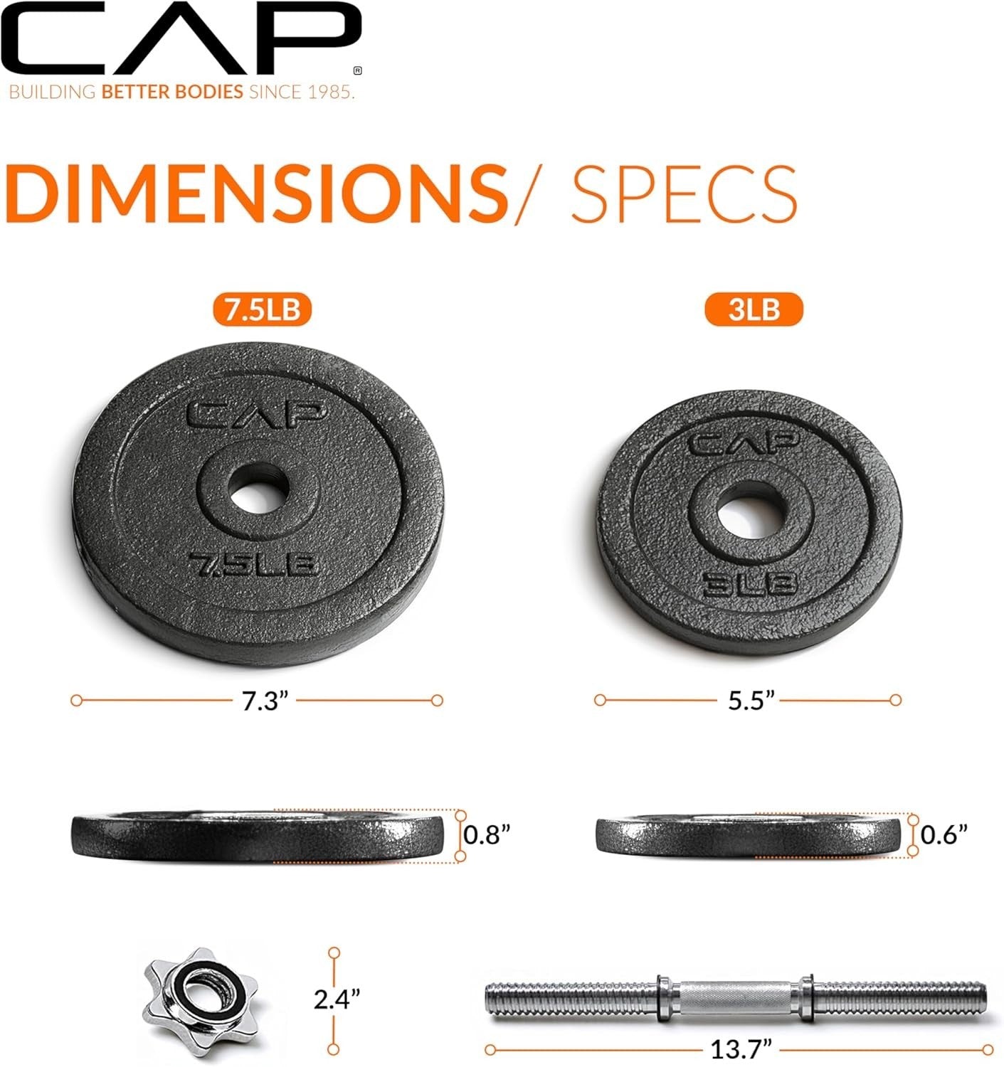 50LB Adjustable Dumbbells Pair Cast Iron Star Lock Home Gym Weights
