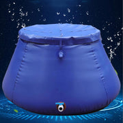 500L Collapsible PVC Garden Water Butt with Tap – Portable Rainwater Storage
