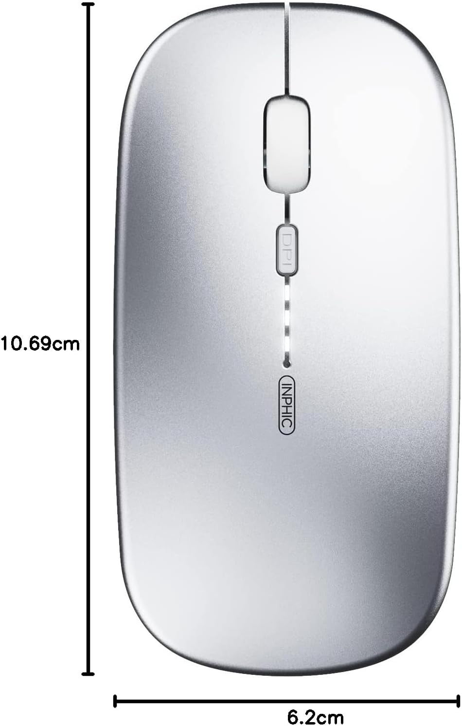 Tri-Mode Bluetooth Wireless Mouse Silent Rechargeable 1600 DPI Laptop PC