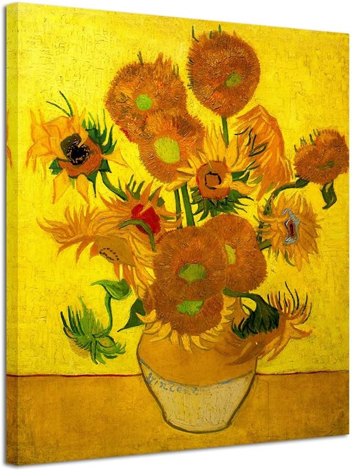 Large Modern Abstract Flowers Canvas Wall Art Framed Home Decor